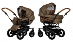 Коляска 2 в 1 Emmaljunga Edge Duo Combi Outdoor (шасси Duo S Outdoor) — Outdoor Olive