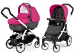 Коляска 2 в 1 Peg Perego Book 51 XL Modular (шасси White/Black) — Bloom Pink