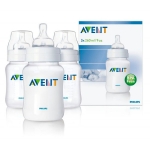 Бутылочка Avent Classic PP, 260 мл, сил. соска, медл. поток, 1+, 3 шт., арт. 80026