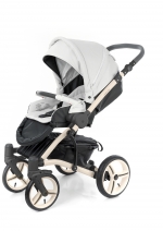 Прогулочная коляска Esspero Grand Tour (шасси Beige GT) — White leatherette