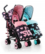 Коляска для двойни и погодок COSATTO Supa Dupa — Sis and Bro