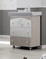 Пеленальный комод Erbesi Moon — Песочный/Белый