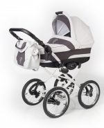 Коляска для новорожденных Esspero Classic (шасси White) — Grey