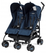 Коляска для двойни Peg Perego Pliko Mini Twin — Geo Navy