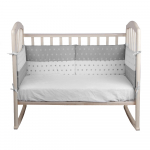 Борт в кроватку ALIS "День и ночь" — серый