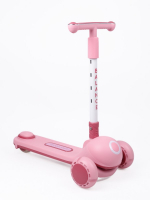 Самокат (кикборд) трехколесный Amarobaby Balance — розовый