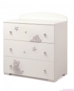 Детская комната Erbesi серия Cucu — Бельевой комод Cucu White (белый)