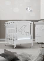 Детская кроватка Erbesi Moon LED — Белый