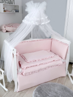 Комплект постельного белья Lepre Royal Collection (4 предмета) — Розовый пастель