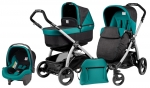 Коляска 3 в 1 Peg Perego Book Plus Pop Up Set Modular — Aquamarine