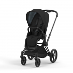 Прогулочная коляска Cybex Priam IV (шасси Matt Black) — Deep Black