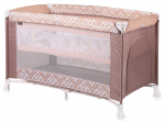 Манеж-кровать LORELLI Verona 2 — Коричнево-бежевый / Brown&Beige Lines 1940