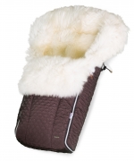 Конверт в коляску меховой Esspero Nicolas Icelandic Sheep (натуральная овчина) — Chocolat