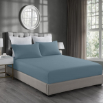 Трикотажная простыня на резинке 180х200х20 — Индиго