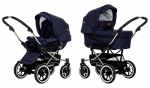 Коляска 2 в 1 Emmaljunga Edge Duo Combi Lounge (шасси Duo S Lounge) — Lounge Navy