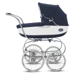 Коляска для новорожденных Inglesina Classica — JACQUARD BIANCO BLUE