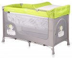 Манеж-кровать LORELLI San Remo 2 — Зелёно-серый / Green&Grey Elephants 1937