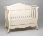 Детская кроватка Bambolina Divina Lux Cristallo 125x65 — слоновая кость