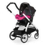 Автокресло Peg Perego Primo Viaggio SL на шасси Book 51 (шасси White/Black) — Bloom Pink