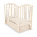 Детская кроватка Gandilyan (Гандылян) Людмила (маятник) — Слоновая кость