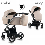 Коляска 2 в 1 IBEBE I-Stop Leather