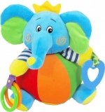 Игрушка c погремушкой Baby Mix Слон в короне