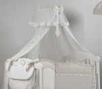 Балдахин с держателем Roman Baby CUORE DI MAMMA — Ivory (Крем)