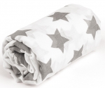 Пеленка муслиновая Happy Baby — gray / big stars