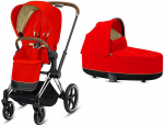 Коляска 2 в 1 Cybex Priam III (Chrome Brown) — Autumn Gold