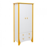 Детский шкаф Papaloni (Папалони) Olivia 650 — Шафран-Белый