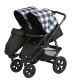 Коляска для двойни Cozy Duo — Black