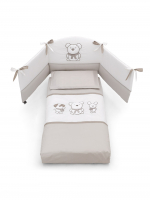 Комплект постельного белья Erbesi Pongo (3 предмета) — Белый/Песочный