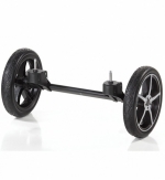 Комплект больших передних колес Hartan для Racer GT Quad system — серебро/платина