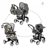 Коляска 3 в 1 Hauck Malibu All in One — pooh spring in the wood