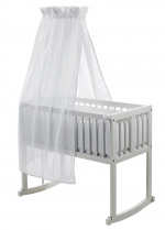 Кроватка-люлька с качалкой Geuther Lena — белый