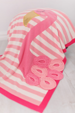 Одеяло Bizzi Growin Flamingo 70*90 с аппликацией BG025