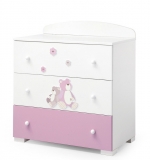 Тумба Erbesi Lilo Gio — белый-розовый