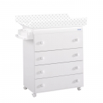Пеленальный комод Micuna B-947 — White/Grey Stars