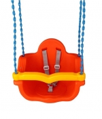 Качели подвесные Pilsan "Джамбо" на цепях в оплетке — оранжевый