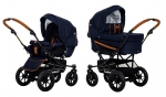 Коляска 2 в 1 Emmaljunga Edge Duo Combi Outdoor (шасси Duo S Outdoor) — Outdoor Navy