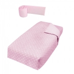 Бортики и покрывало 140х70 Micuna Galaxy TX-1732 — Galaxy Pink