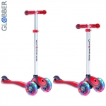 Самокат GLOBBER PRIMO PLUS LIGHTS с 3 светящимися колесами — Red
