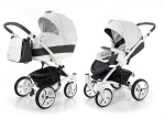 Коляска 2 в 1 Esspero Grand Tour (шасси White GT) — White leatherette