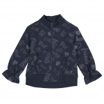 Толстовка Chicco для девочек, цвет синий — Синий, р.122