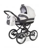 Коляска для новорожденных Esspero Classic (шасси Black) — Grey Carbon