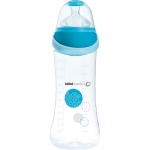 Бутылочка Bebe Confort серия Maternity PP, сил. соска для супов и каш, 360 мл, 6-24 — голубой