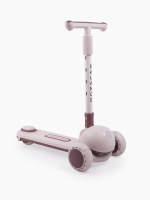 Самокат (кикборд) трехколесный Amarobaby Balance — кремовый/коричневый