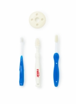 Набор зубных щеток Farlin (1,2,3 стадии), 3 мес.+ — Синий