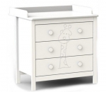 Детский пеленальный комод Fiorellino Giraffe — Белый