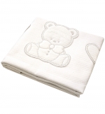 Покрывало Italbaby Amore 110х150 пике — белый